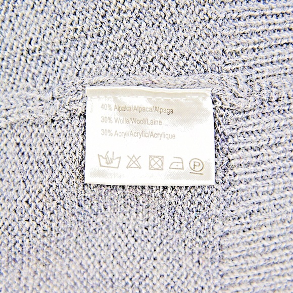 MALVIN ANTHRO Cardigan Tunic Length Sweater Alpaca Wool Gray Women Sz 10/Euro 40 - Picture 10 of 10